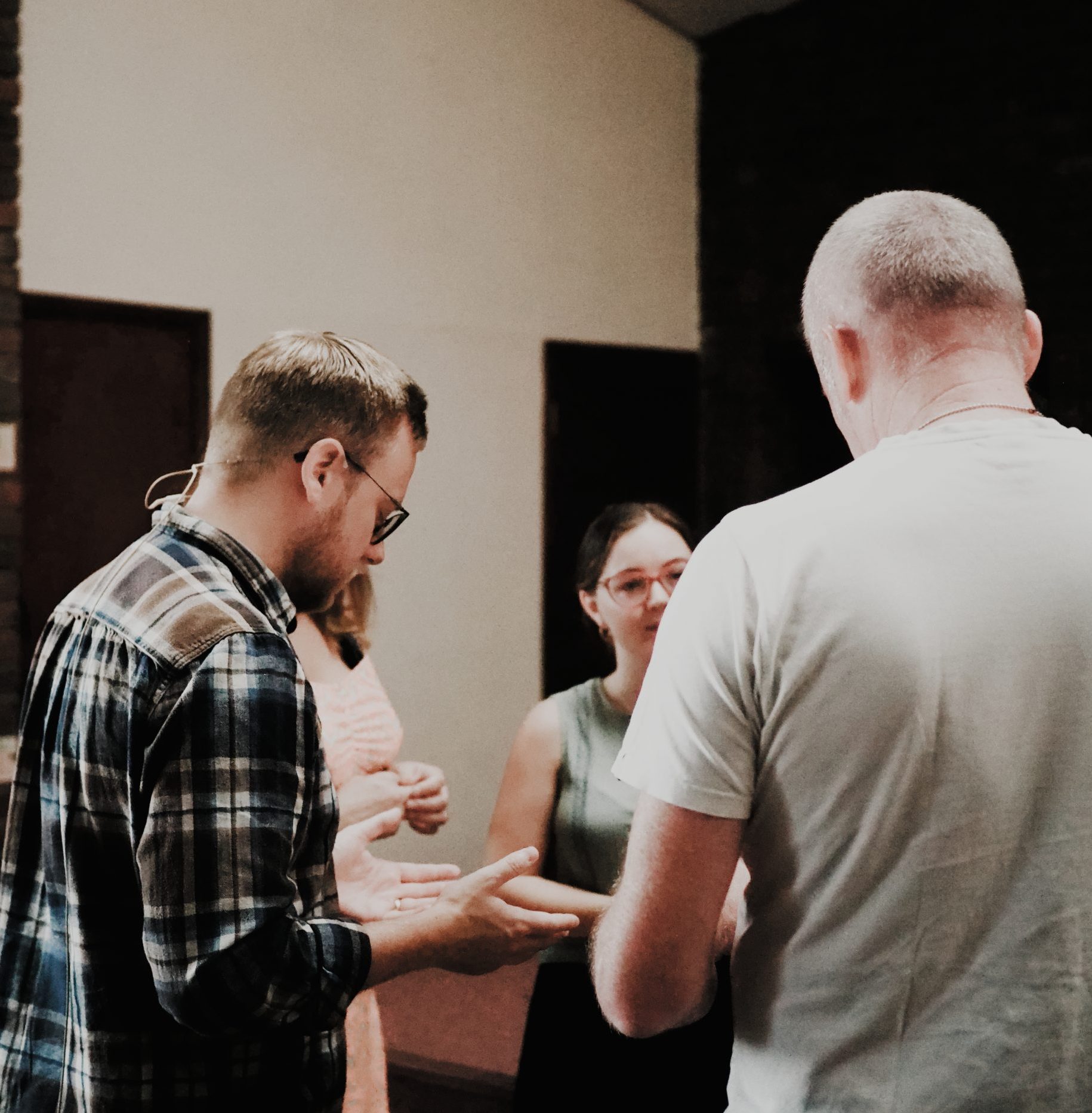 Group of people praying