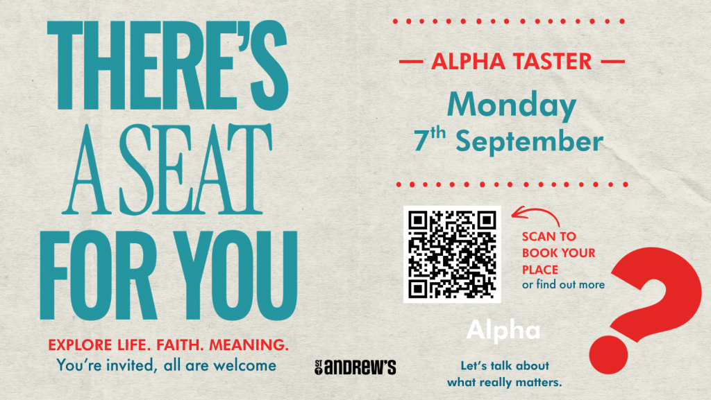 alpha supper banner 7 september st andrews church